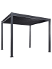 Beliani Garten-Pergola FORNOLI in Schwarz - (W) 296 x (H) 225 x (L) 296 cm