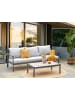 Beliani Gartensofa KIATO in Grau - (W) 225 x (H) 77 x (L) 80 cm