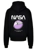 F4NT4STIC Ultra Heavy Hoodie NASA Shuttle Orbit Space in schwarz