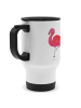 Mr. & Mrs. Panda Doppelwandtasse Flamingo Classic ohne Spruch in Weiß