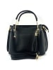 Florence Florence Umhängetasche, Handtasche Leder schwarz ca. 30cm