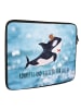 Mr. & Mrs. Panda Laptop Tasche Orca Zylinder mit Spruch in OZeichenanblue