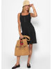 SASSYCLASSY Baumwoll Jerseykleid in Schwarz