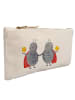 Mr. & Mrs. Panda Make-up-Tasche Sternzeichen Zwilling ohne Spruch in Weiß