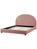 Beliani 2-tlg Doppelbett VAUCLUSE in Rosa