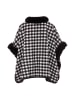 osha Damen Poncho in Schwarz