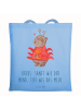 Mr. & Mrs. Panda Tragetasche Krebs Astrologie mit Spruch in Sky Blue