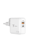 Wisam Wandladegerät T-Phox Mega T-PP09 GaN PD 65W USB/USB-C Weiß