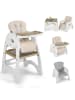 COSTWAY 6 in 1 Hochstuhl in Beige