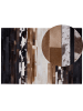 Beliani Kurzflor DALYAN in Bunt/Schwarz/Braun - (W) 160 x (H) 1 x (L) 230 cm