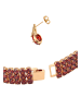 faina Women Jewelry Set in rose gold red