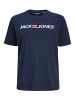 JACK & JONES PLUS T-shirt in Navy Blazer