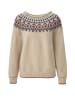 Aniston CASUAL Strickpullover in natur-blau-terrakotta