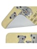 Mr. & Mrs. Panda Badteppich Koala Familie mit Spruch in Gelb Pastell