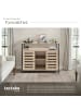tectake Sideboard Warrington mit höhenverstellbaren Kunststofffüßen, 100 x 37 x 82 cm, I