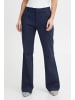 PULZ Jeans Schlaghose in blau