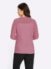 Sieh an! Ajour-Pullover in altrosa