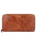 mano Donna Aurona Geldbörse RFID Leder 19 cm cognac