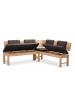 58 aufm Kessel ECKBANKGRUPPE Modern Dyan 4 für 7 Personen Massivholz Wildeiche/Braun