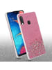 cadorabo Hülle für Samsung Galaxy A10e / A20e Glitter in Rosa mit Glitter