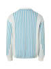 PEGADOR Strickpullover Davos in ecru hellblau - 0001