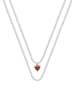 faina Women Pendant Necklace in Rose Gold White