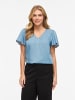 Vila Oberteil mit kurzen Ärmeln in Coronet Blue