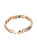 faina Women Link Bracelet in Rose Gold Navy