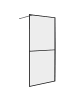 Beliani Duschwand ACULEO in Schwarz - (W) 90 x (H) 195 cm