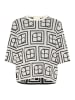 Soaked in Luxury Strickpullover SLShonda Baggy fit in White and Black Monogram