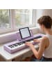COSTWAY Keyboard Piano 61 Tasten in Lila