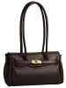 Forty degrees Handtasche Morvina echt Leder in dunkelbraun