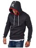 Jack & Jones Kapuzenpullover - JJINFIHOO Mit Print Einfarbig in Dunkelgrau