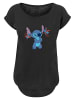 F4NT4STIC Long Cut T-Shirt Lilo And Stitch Little Devils in schwarz