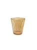 Almina Ripple Karaffenset aus Glas – 1,8 Liter Karaffe mit 6 Gläsern in Braun/Gold