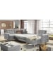 MF Design Ecksofa Thor  in Webstoff Hellgrau in Hellgrau -  (L) 320 x (B) 320 x (H) 90 cm