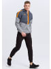 erima Squad Tracktop Trainingsjacke mit Kapuze in slate grey/monument grey/new orange