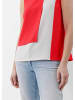 Alba Moda Modische Bluse mit weiter Silhouette in koralle / creme