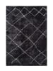 Kayoom Hochflor Teppich Orlando 525 in anthrazit - rechteckig