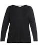 sheego Longpullover in schwarz