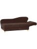 58 aufm Kessel RECAMIERE mit Armteil rechts klappbar Katia Veloursstoff Buche/braun