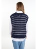 DreiMaster Maritim Damen Pullunder in Marine Wollweiss