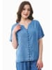 Organication Bluse "WOR17116" in Hellblau