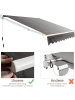 COSTWAY Gelenkarmmarkise 2,5x2m in Grau