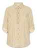 KAFFE curve Langarm - Hemd KCnana Loose fit in Chincilla / White stripe