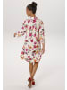 Aniston CASUAL Hemdblusenkleid in creme-fuchsia-orange-lila-grün