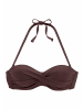 S. Oliver Bügel-Bandeau-Bikini-Top in braun