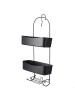 Bathroom Solutions Badezimmerregal aus Metall ARC in Schwarz, (B) 12 x (H) 59 x (L) 24 cm