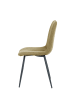 home24 home24 Polsterstuhl 4er-Set aus Webstoff & geschliffenem Gusseisen in Beige, 45 x 91 x 59 cm in Beige