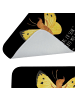 Mr. & Mrs. Panda Badteppich Schmetterling Zitronenfalter mit Spruch in Schwarz